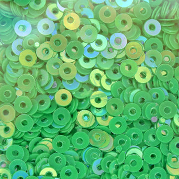 3mm Flat Opaque Iridescent Bright Green