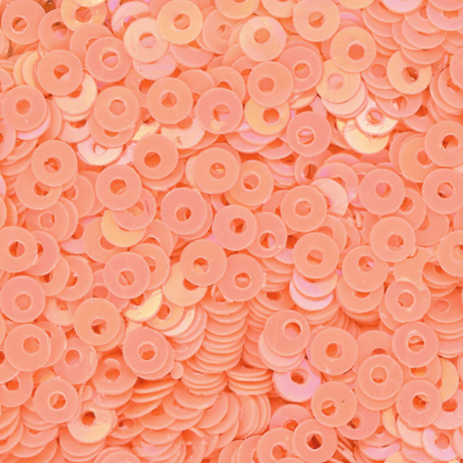 3mm Flat Opaque Iridescent Peach