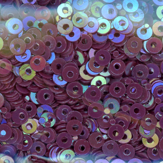 3mm Flat Opaque Iridescent Wine