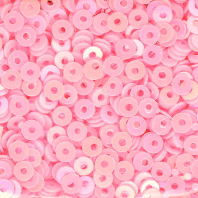 3mm Flat Opaque Iridescent Pink