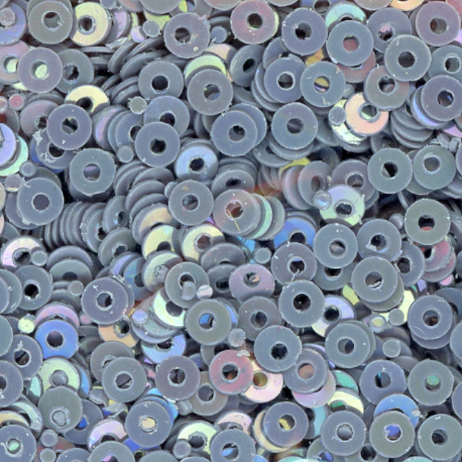3mm Flat Opaque Iridescent Gray