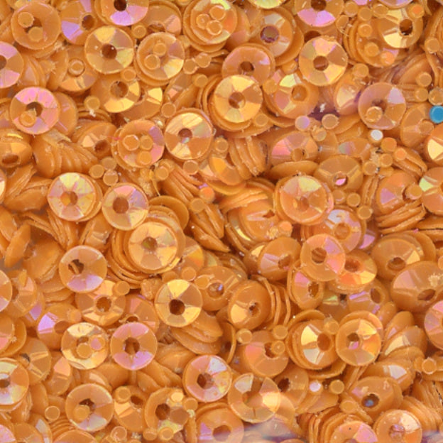 3mm Fully Cupped Opaque Iridescent Coral