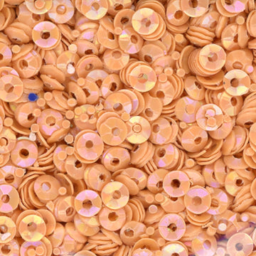 3mm Fully Cupped Opaque Iridescent Light Coral