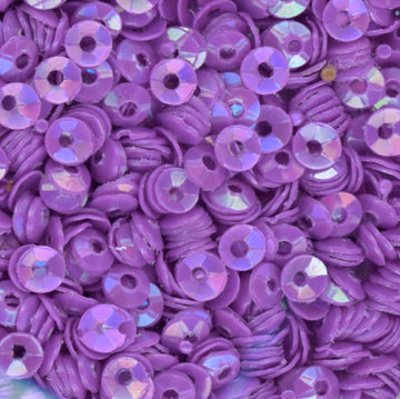3mm Fully Cupped Opaque Iridescent Orchid