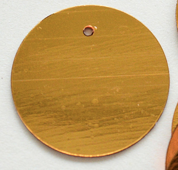 30mm Paillette Metallic Antique Gold 50 grams