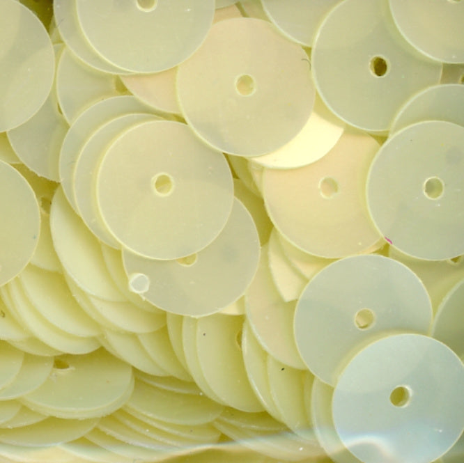 8mm Flat Satin Banana Creme 100 grams