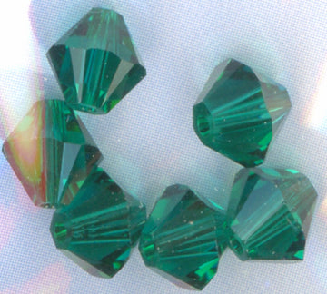 Swarovski 6mm Bicone Emerald