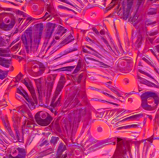 12mm Shell Crystal Iris Fandango Pink 100 Grams