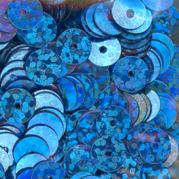 5mm Flat Hologram Capri Blue