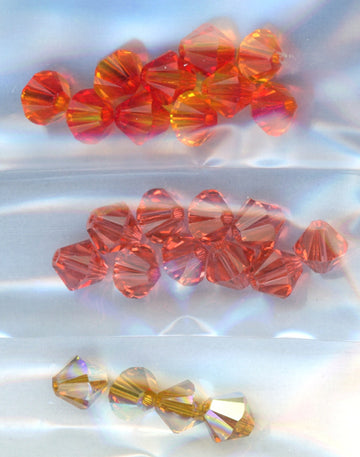 Swarovski 6mm Bicone Fires Mix