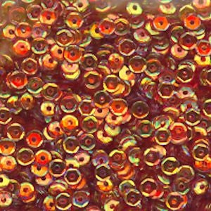 4mm Slightly Cupped Crystal Iris Volcano 100 Grams