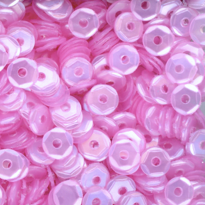 4mm Slightly Cupped Satin Cherry Blossom