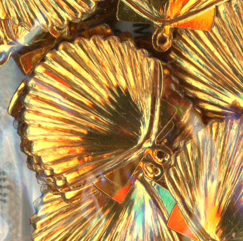 Aztec Shell Jewelry 22mm Shell Metallic Aztec Gold – Cartwright's Sequins