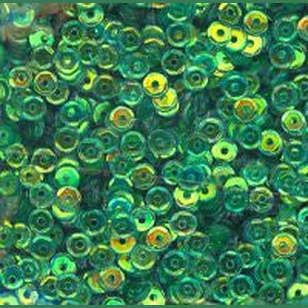 4mm Slightly Cupped Crystal Iris Seaspray