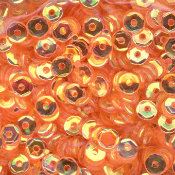 4mm Slightly Cupped Crystal Iris Clementine