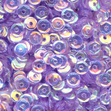 4mm Slightly Cupped Crystal Iris Wild Orchid