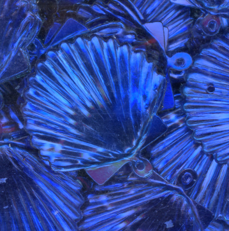 Cobalt Shell 22mm Shell Metallic Cobalt Blue – Cartwright's Sequins