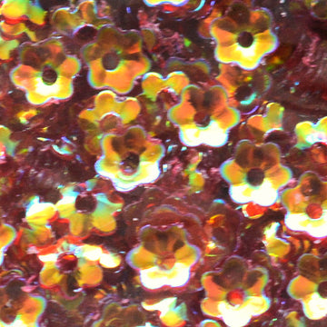 4mm Cupped Flower Crystal Iris Volcano
