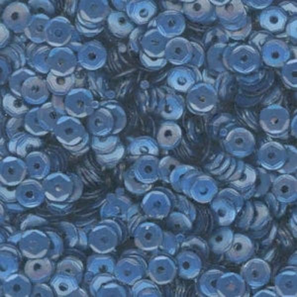 4mm Slightly Cupped Satin Navy