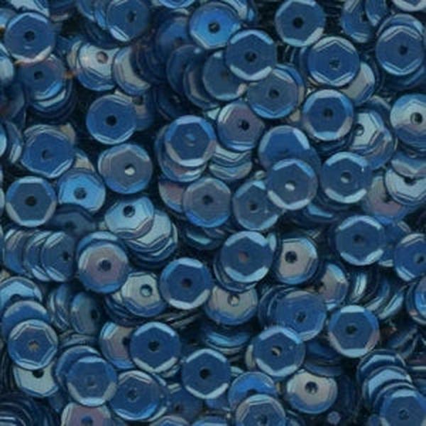 5mm Slightly Cupped Satin Navy