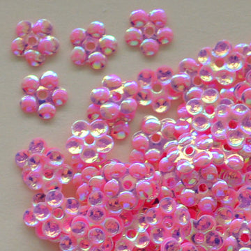 5mm Flower Crystal Opaque Carnation