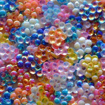 5mm Flower Crystal Opaque Mix