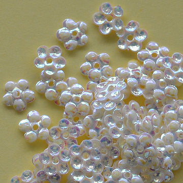 5mm Flower Crystal Opaque Creme Puff 100 Grams