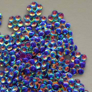 5mm Flower Crystal Opaque Ultraviolet 100 Grams