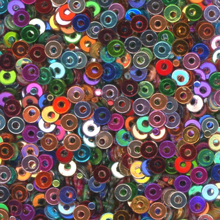 2.5mm metallic flat mixed colors