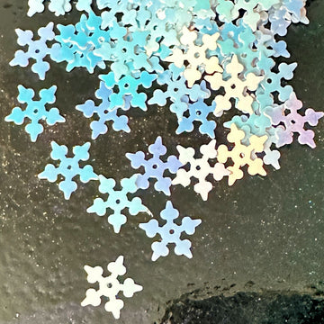 10mm Starflake Crystal Opaque White