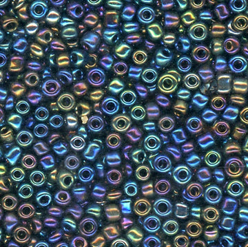 11/0 Bead Iridescent Black 450 Grams