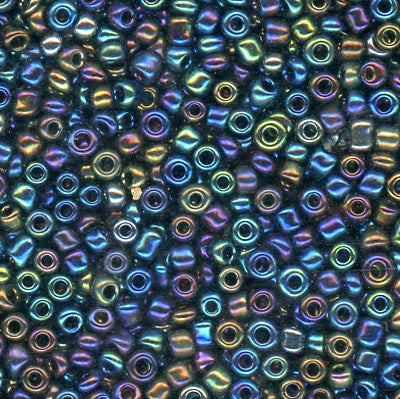 11/0 Bead Iridescent Black 450 Grams