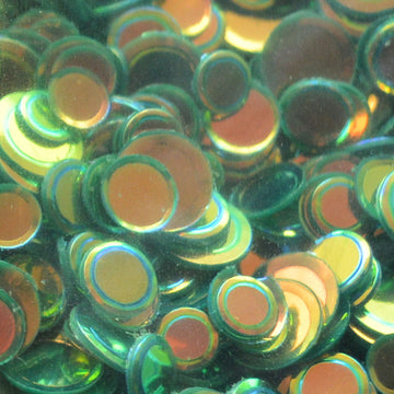 Crystal Opaque Confetti Christmas Green 100 grams