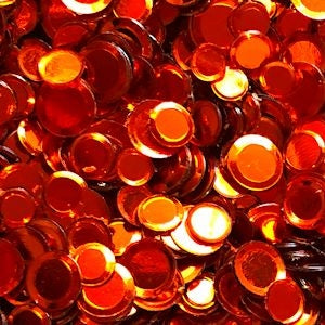 Metallic Confetti Orange