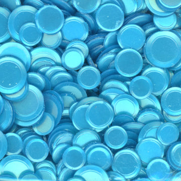 Satin Matte Confetti Turquoise