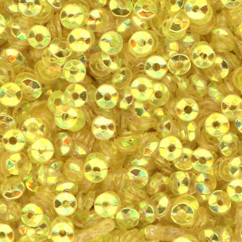 3mm Fully Cupped Crystal Iris Luscious Lemon