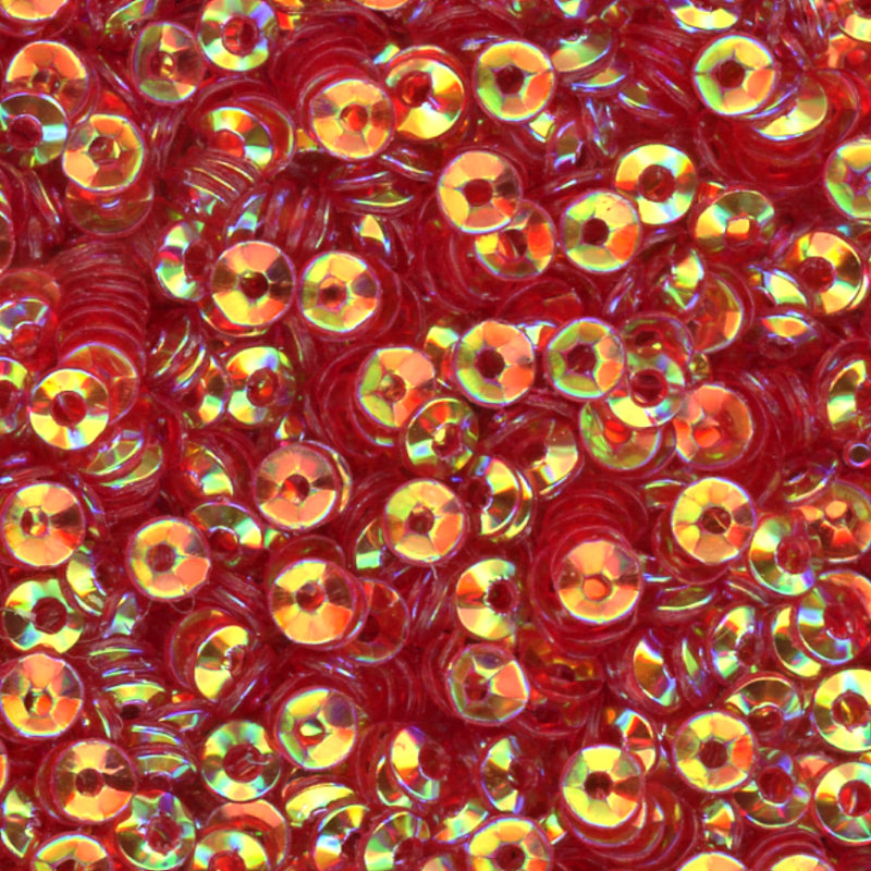 3mm Fully Cupped Crystal Iris Volcano