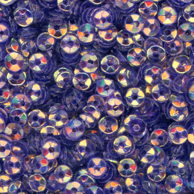 3mm Fully Cupped Crystal Iris Purple Potion