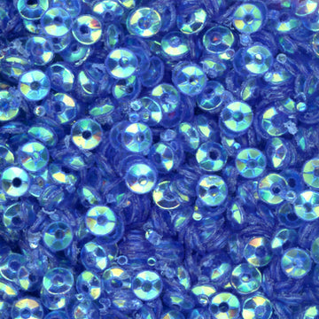 3mm Fully Cupped Crystal Iris Blue Lagoon