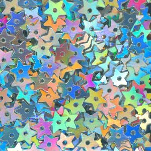 5mm Star Progressive Hologram Silver 100 grams