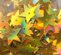 15mm Flat Star Progressive Holo Gold 100 grams