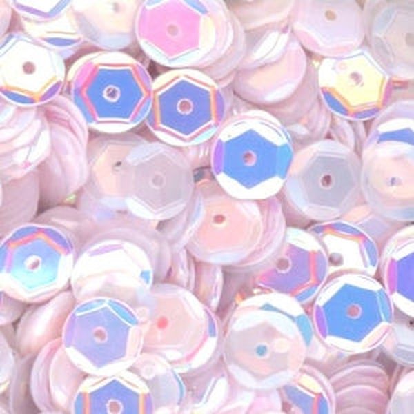 6mm Slightly Cupped Let It Snow Sequin blend