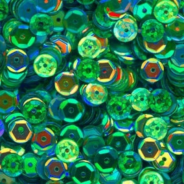 6mm Slightly Cupped Enchanted Forest Sequin blend
