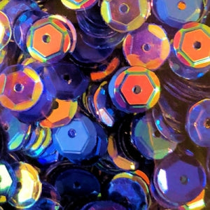 6mm Slightly Cupped Midnight Masquerade Sequin blend