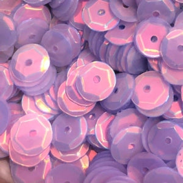 6mm Slightly Cupped Opalescent Iris 100 Grams