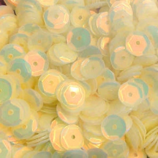 6mm Slightly Cupped Opalescent Chiffon