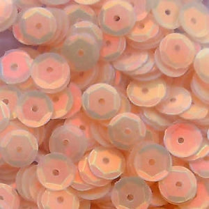 6mm Slightly Cupped Opalescent Cashmere