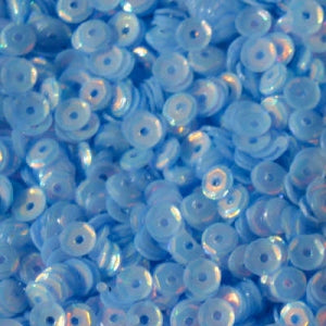 4mm Slightly Cupped Opalescent Hydrangea