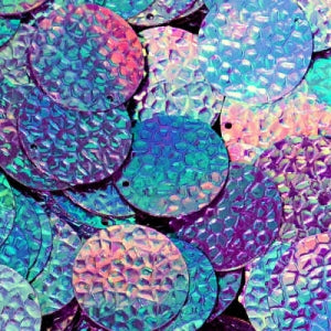 20mm Crystal Metallic Paillette Grape Beyond 500 Count