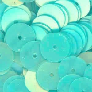 8mm Flat Satin Pale Ocean Blue Green